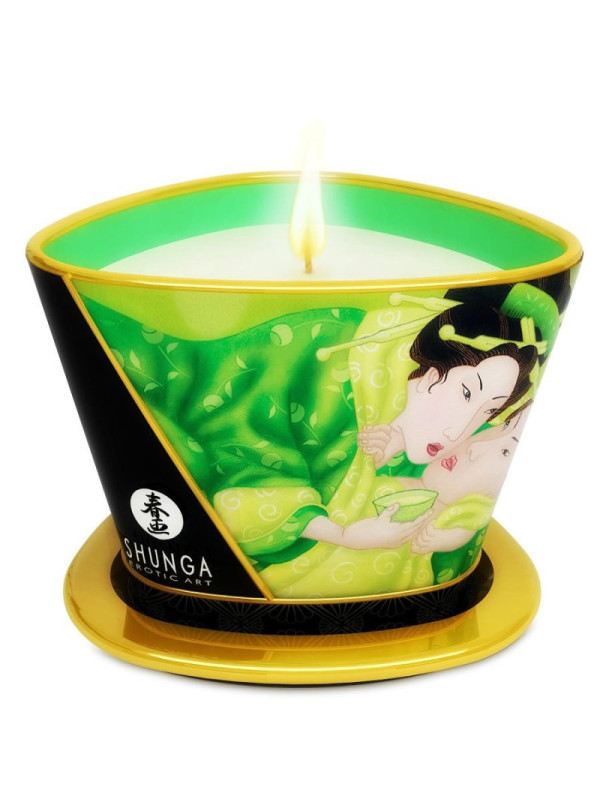 Candela Erotica da Massaggio Shunga Tè Verde 170 ml