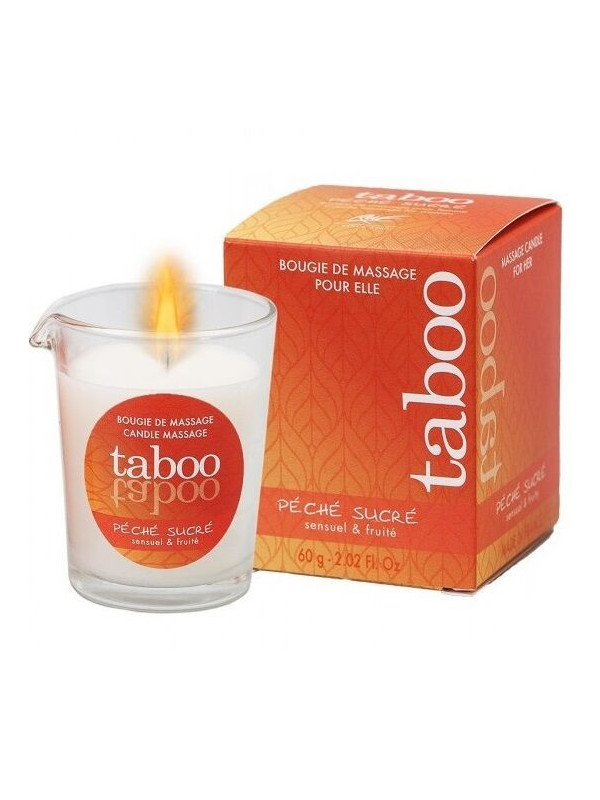 RUF - CANDELA DA MASSAGGIO TABOO PER LEI AROMA DI NETTARINA PECHE SUCRE