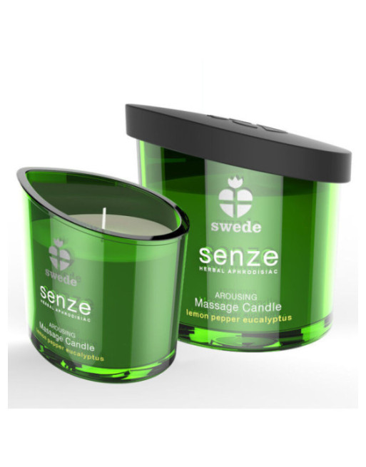 SWEDE - CANDELA DA MASSAGGIO SVIZZANTE SENZE - LIMONE, PEPE, EUCALIPTO