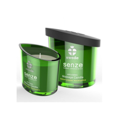 SWEDE - CANDELA DA MASSAGGIO SVIZZANTE SENZE - LIMONE, PEPE, EUCALIPTO