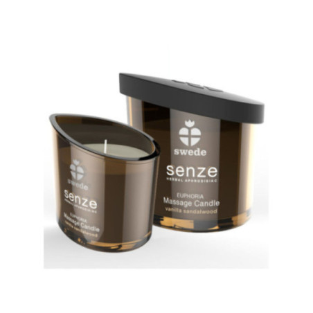 SWEDE - CANDELA DA MASSAGGIO SENZE EUPHORIA - VANIGLIA, LEGNO DI SANDALO