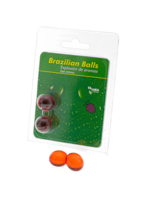 TALOKA - 2 PALLINE BRASILIANE GEL INTIMO ALLA FRAGOLA