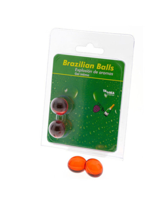 TALOKA - 2 SFERE BRASILIANE GEL INTIMO FRAGOLE E CHAMPAGNE