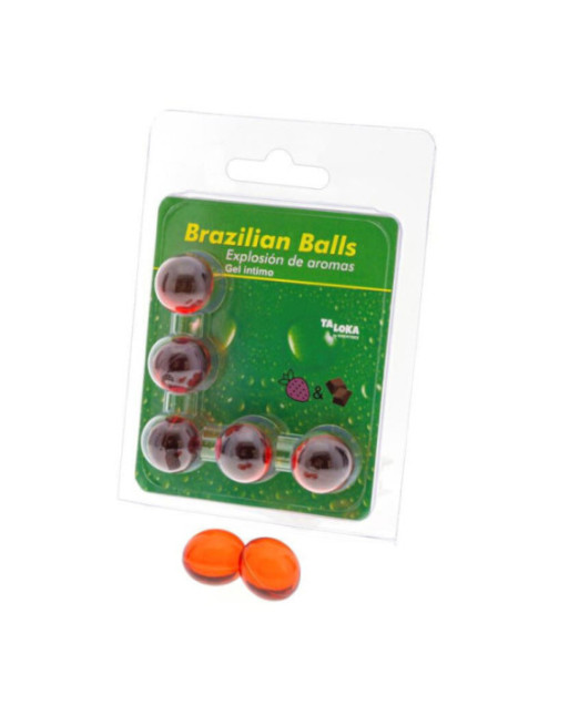 TALOKA - 5 SFERE BRASILIANE GEL INTIMO FRAGOLA E CIOCCOLATO