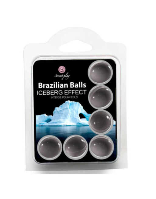 SECRET PLAY SET 6 PALLINE BRASILIANA EFFETTO ICEBERG