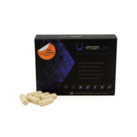 500 COSMETICS - U-MAN AUMENTA LE DIMENSIONI DEL PENE E LA POTENZA SESSUALE - 30 CAPSULE