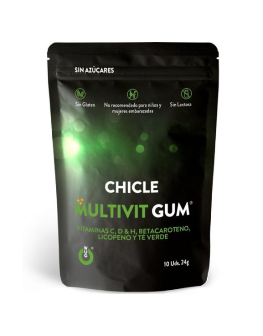 WUG GUM - MULTIVIT VITAMIN C, H, D, BETA-CAROTENE, LYCOPENE AND GREEN TEA 10 UNITS