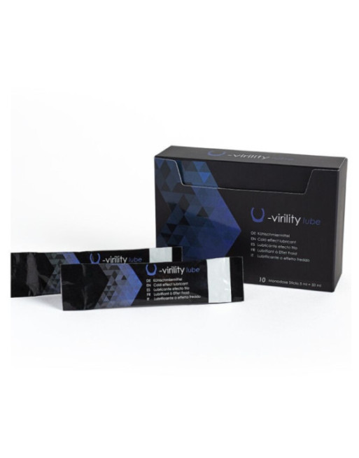 500 COSMETICS - U-VIRILITY LUBE LUBRIFICANTE EFFETTO FREDDO 10 X 5 ML