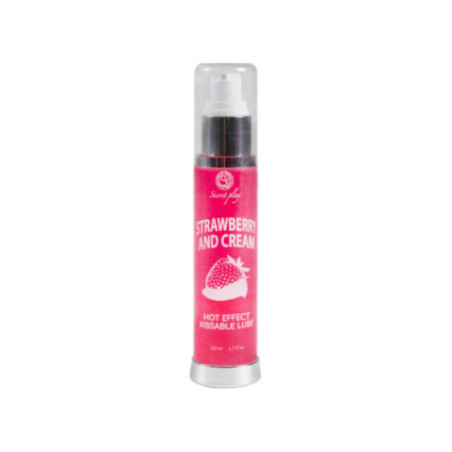 SECRETPLAY - LUBRIFICANTE 2-1 EFFETTO CALORE FRAGOLA E CREMA 50 ML