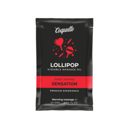 COQUETTE CHIC DESIRE - OLIO DA MASSAGGIO POCKET KISSABLE CON EFFETTO CALORE LOLLIPOP 10 ML
