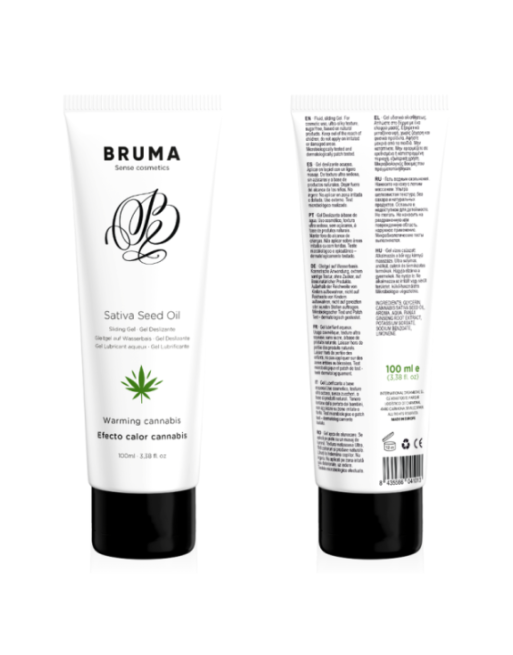 BRUMA - GEL SCORREVOLE ALL''OLIO DI SEMI DI SATIVA SCALDANTE GUSTO CANNABIS 100 ML