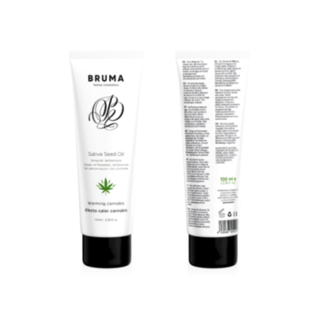 BRUMA - GEL SCORREVOLE ALL''OLIO DI SEMI DI SATIVA SCALDANTE GUSTO CANNABIS 100 ML