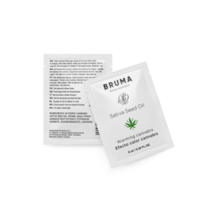 BRUMA - GEL SCORREVOLE ALL''OLIO DI SEMI DI SATIVA GUSTO CANNABIS RISCALDANTE 6 ML