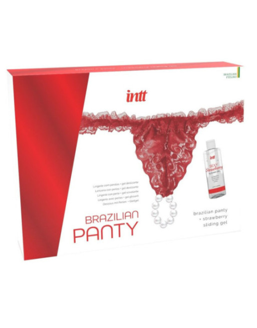INTT RELEASES - BRASILIANA ROSSA CON PERLE E GEL LUBRIFICANTE 50 ML