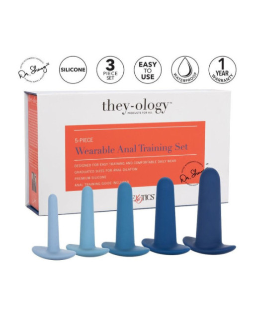 CALEXOTICS - SET PER ALLENAMENTO ANALE INDOSSABILE 5 PEZZI