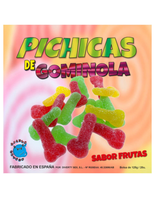 DIABLO GOLOSO - PICHITAS GUMMINOL ALLA FRUTTA CON ZUCCHERO