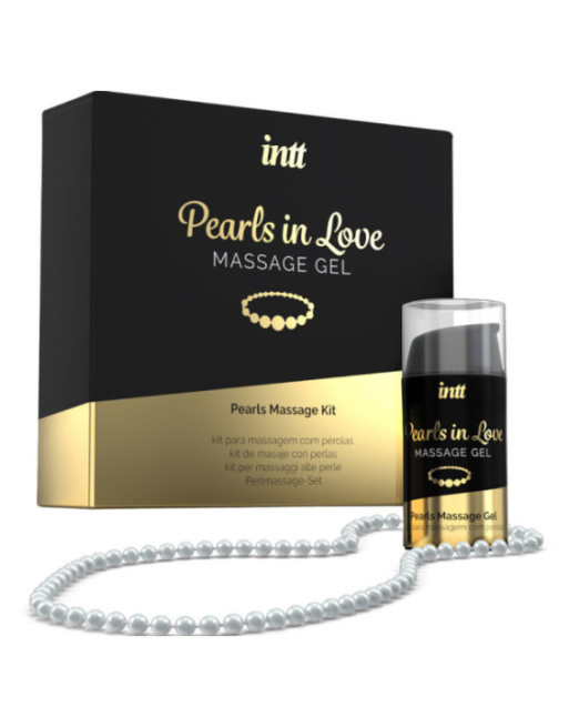 INTT MASSAGE & ORAL SEX - PERLE INNAMORATE CON COLLANA DI PERLE E GEL DI SILICONE