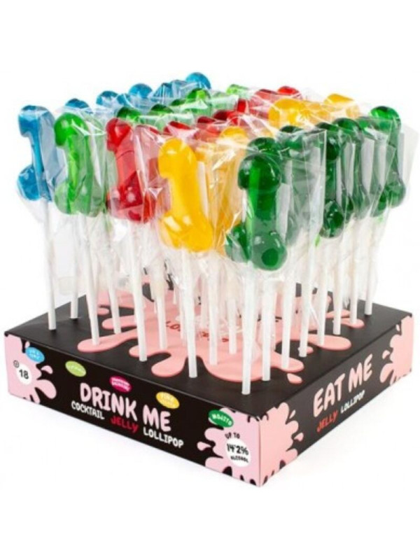 SECRETPLAY - ASSORTIMENTO ESPOSITIVO LECCA LECCA AL PENE CON ALCOOL 40 UNITÀ