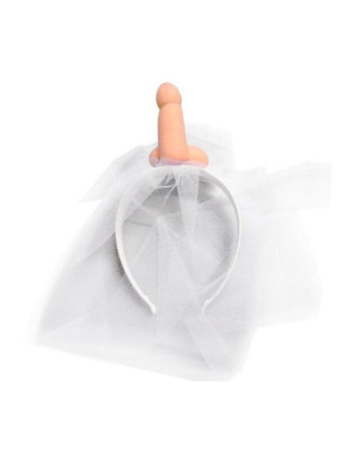 DIABLO PICANTE - VELO DA SPOSA BIANCO CON PENE