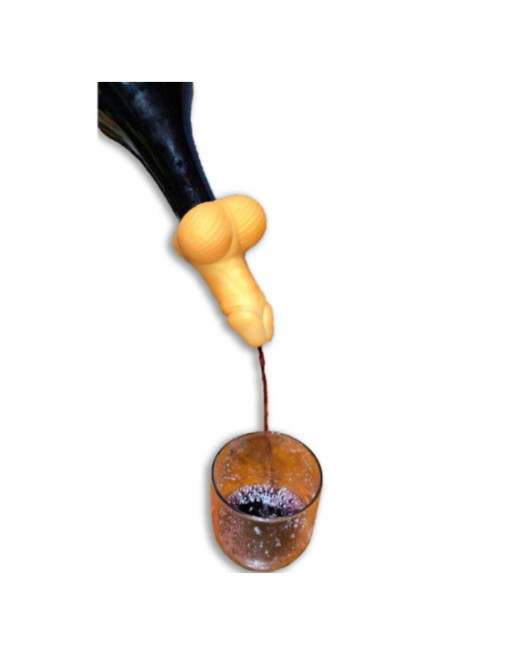 DIABLO PICANTE - DECANTER PER VINO A FORMA DI PENE DORATO