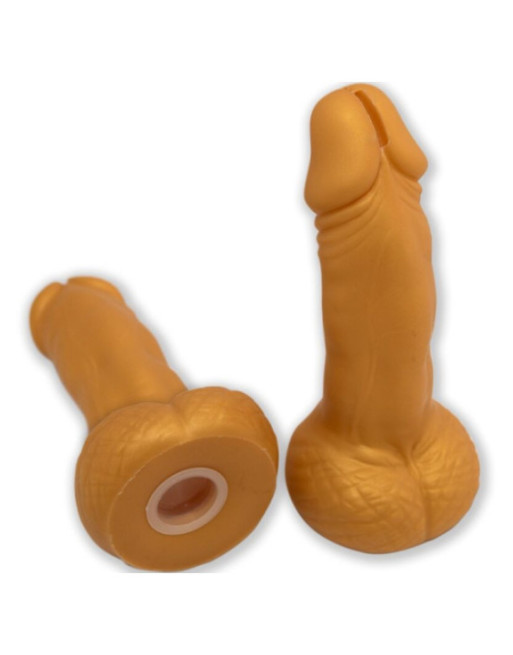 DIABLO PICANTE - SALVADANAIO A FORMA DI PENE 22,5 CM ORO