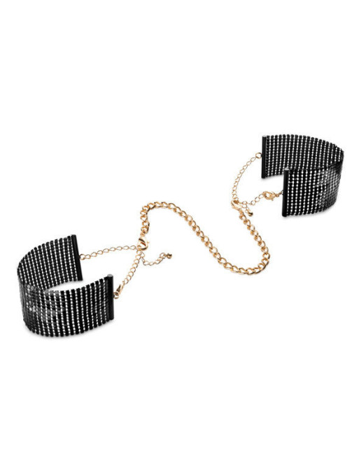 BIJOUX - DÉSIR MÉTALLIQUE MANETTE IN RETE DI METALLO NERO