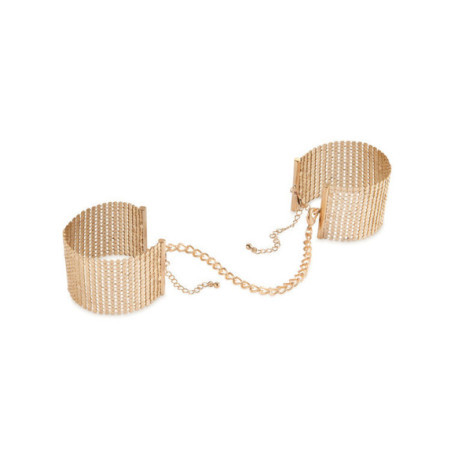 BIJOUX - DÉSIR MÉTALLIQUE MANETTE IN RETE DI METALLO DORATO