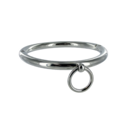 METAL HARD - COLLANA BDSM CON ANELLO 18CM