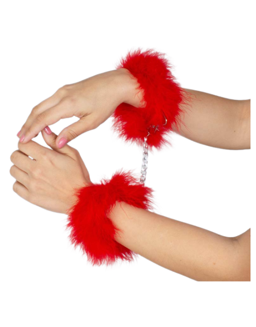 GIOCO SEGRETO - MANETTE MARABOU ROSSO