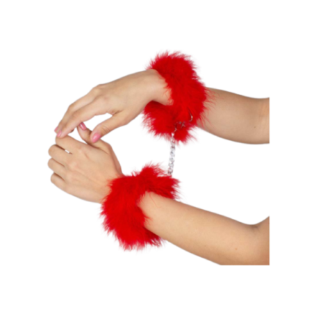 GIOCO SEGRETO - MANETTE MARABOU ROSSO