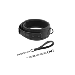 FETISH SUBMISSIVE - COLLANA A CATENA CON FODERA IN NOPRENE