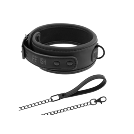 FETISH SUBMISSIVE - COLLANA A CATENA CON FODERA IN NOPRENE