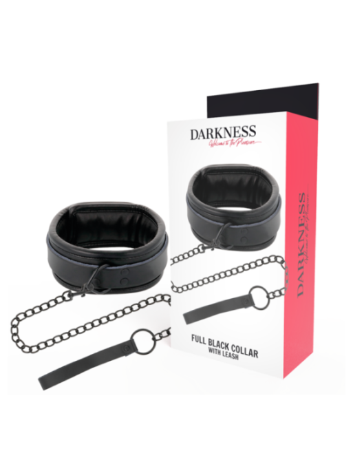 DARKNESS - COLLANA NERA CON CATENA