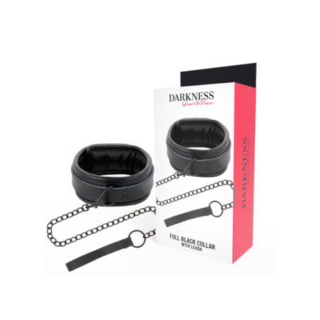DARKNESS - COLLANA NERA CON CATENA