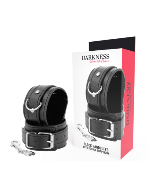 DARKNESS - MANETTE NERE REGOLABILI CON DOPPIO NASTRO DI RINFORZO