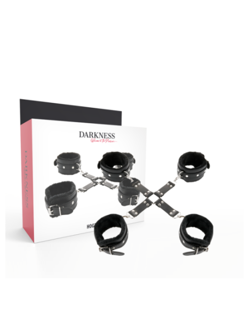 DARKNESS - MANETTE IN PELLE PER PIEDI E MANI NERE