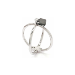 METAL HARD - FERMAMANETTE CRISS CROSS IN ACCIAIO INOSSIDABILE