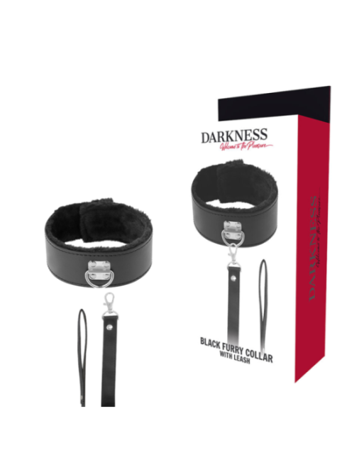 DARKNESS - COLLANA FODERATA CON CATENA IN TITANIO