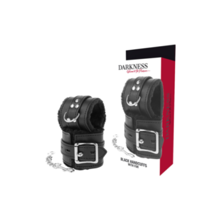 DARKNESS - MANETTE BDSM RIVESTITE NERE