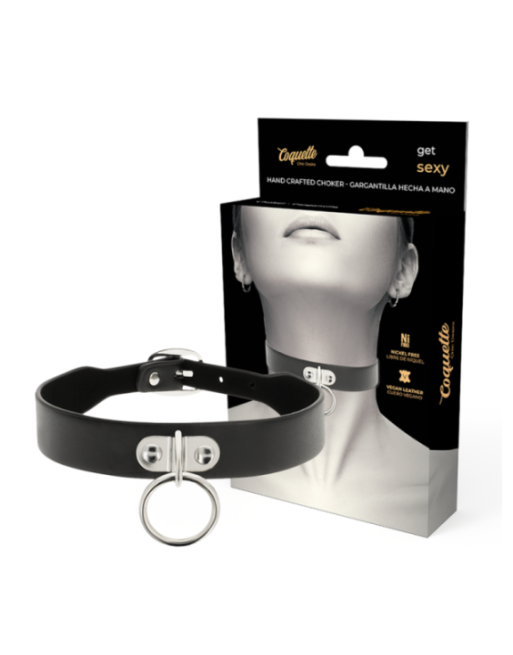 COQUETTE CHIC DESIRE - COLLANA IN PELLE VEGANA ACCESSORIO FETISH DONNA