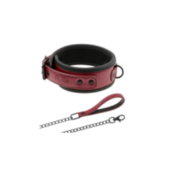 FETISH SUBMISSIVE DARK ROOM - COLLANA A CATENA CON FODERA IN NEOPRENE