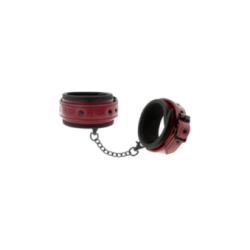 FETISH SUBMISSIVE DARK ROOM - MANETTE ALLA CAVIGLIA VEGAN IN PELLE CON FODERA IN NEOPRENE