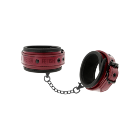 FETISH SUBMISSIVE DARK ROOM - MANETTE ALLA CAVIGLIA VEGAN IN PELLE CON FODERA IN NEOPRENE