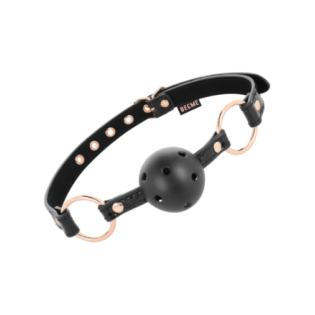 BEGME - BLACK EDITION BALL GAG VEGAN IN PELLE