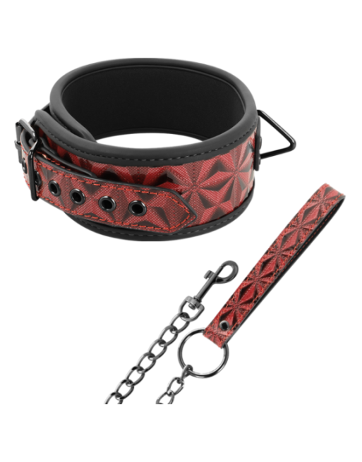 BEGME - COLLARE IN PELLE VEGANA PREMIUM RED EDITION CON FODERA IN NEOPRENE