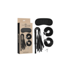INTENSE - FETISH PLAYSET EROTICO 1 CON MANETTE, MASCHERA CIECA E FLOGGER