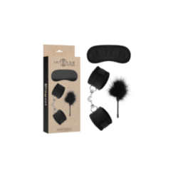 INTENSE - FETISH PLAYSET EROTICO 2 CON MANETTE, MASCHERA CIECA E TICKLER