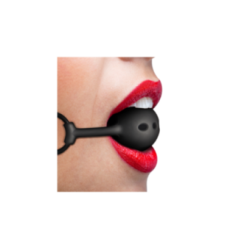 FETISH SUBMISSIVE BONDAGE - BALL GAG IN SILICONE TRASPIRANTE