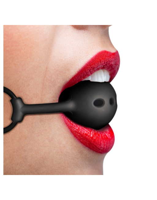 FETISH SUBMISSIVE BONDAGE - BALL GAG IN SILICONE TRASPIRANTE
