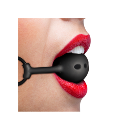 FETISH SUBMISSIVE BONDAGE - BALL GAG IN SILICONE TRASPIRANTE